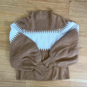 French Connection Sophia Ribbed Balloon Sleeve Sweater